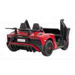 Elektrické autíčko Lamborghini Aventador SV 2x200W 24V - dvojmiestne - červené